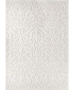 Edgewater Living Bourne Blur Damask Neutral 6'6 X 9'6 Area Rug