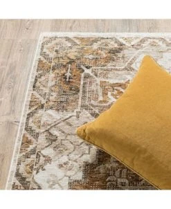 JHB Design Kumar Kum11 Gold And Ivory 6'7 X 9'6 Area Rug 12 JHB Design Kumar Kum11 Gold And Ivory 6'7 X 9'6 Area Rug -Chic Home Store 17382252 fpx