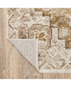 JHB Design Kumar Kum11 Gold And Ivory 6'7 X 9'6 Area Rug 13 JHB Design Kumar Kum11 Gold And Ivory 6'7 X 9'6 Area Rug -Chic Home Store 17382253 fpx
