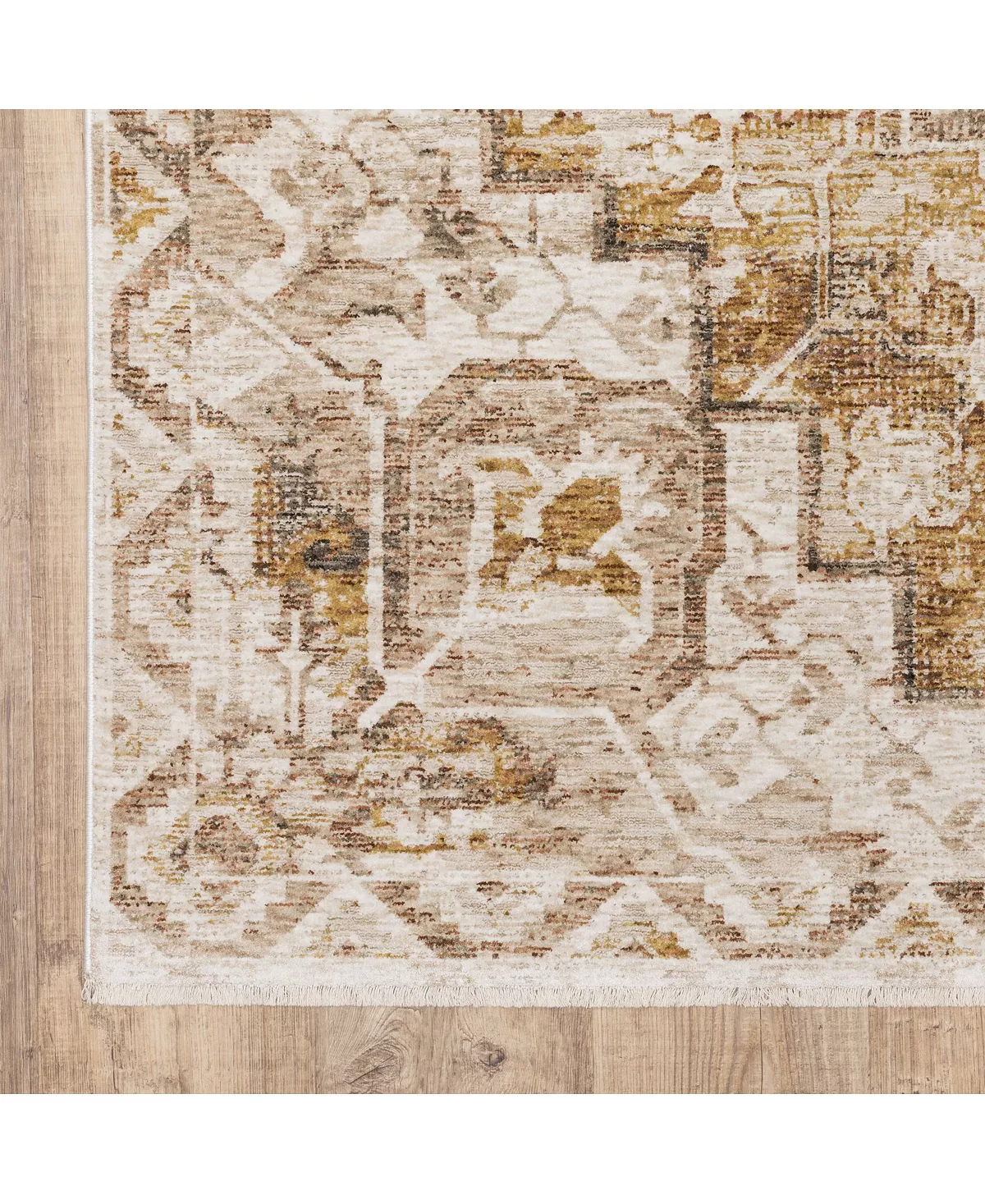 JHB Design Kumar Kum11 Gold And Ivory 6'7 X 9'6 Area Rug 11 JHB Design Kumar Kum11 Gold And Ivory 6'7 X 9'6 Area Rug - Image 9
