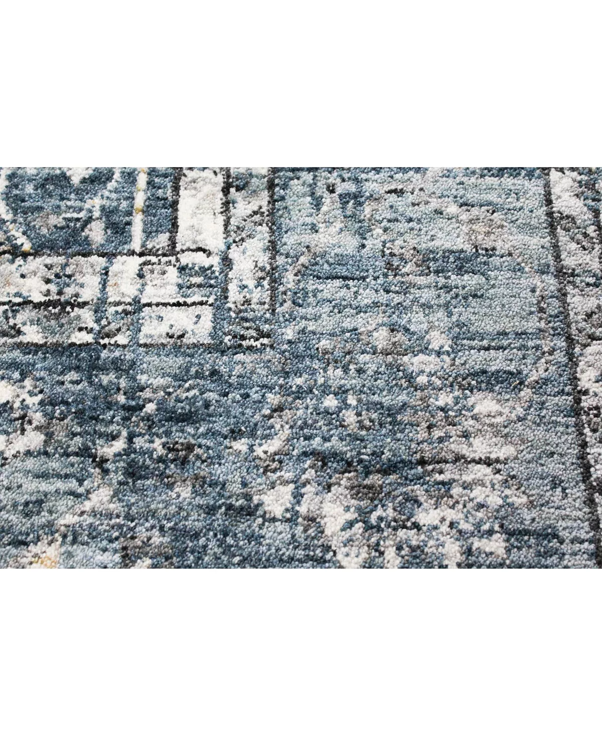 BB Rugs CLOSEOUT! Plymouth Ply-02 Blue 2'6 X 8' Runner Rug 6 BB Rugs CLOSEOUT! Plymouth Ply-02 Blue 2'6 X 8' Runner Rug - Image 4