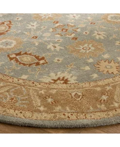 Safavieh Antiquity At61 Blue And Beige 3' X 5' Area Rug -Chic Home Store 17400082 fpx