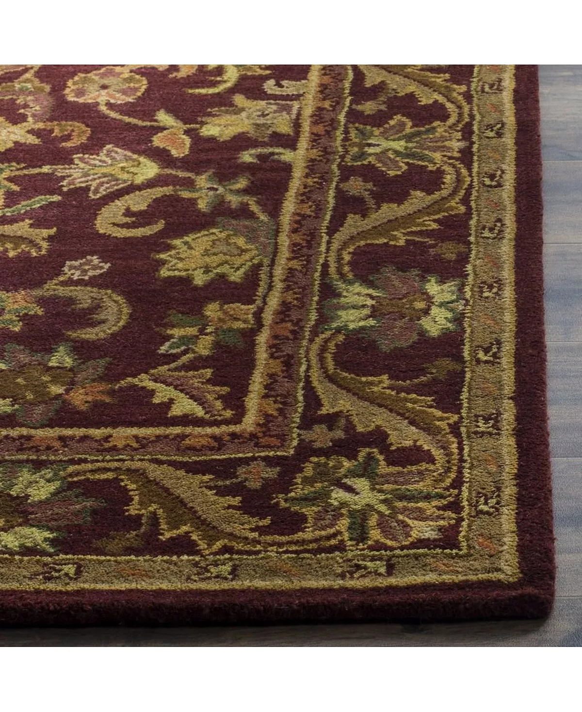 Safavieh Antiquity At52 Green And Gold 2' X 3' Area Rug 10 Safavieh Antiquity At52 Green And Gold 2' X 3' Area Rug - Image 8