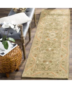 Safavieh Antiquity At52 Green And Gold 2' X 3' Area Rug 17 Safavieh Antiquity At52 Green And Gold 2' X 3' Area Rug -Chic Home Store 17401552 fpx