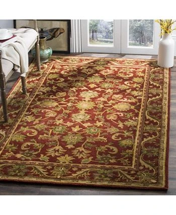 Safavieh Antiquity At52 Green And Gold 2' X 3' Area Rug 4 Safavieh Antiquity At52 Green And Gold 2' X 3' Area Rug - Image 2