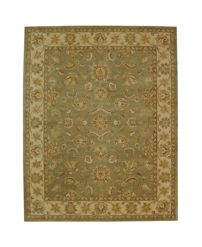 Safavieh Antiquity At313 Green And Gold 7'6 X 9'6 Area Rug 3 Safavieh Antiquity At313 Green And Gold 7'6 X 9'6 Area Rug