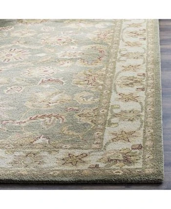 Safavieh Antiquity At313 Green And Gold 7'6 X 9'6 Area Rug 5 Safavieh Antiquity At313 Green And Gold 7'6 X 9'6 Area Rug - Image 3