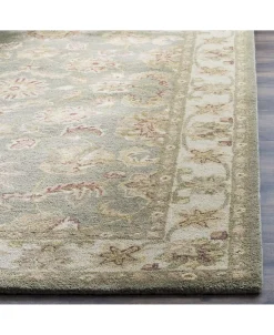 Safavieh Antiquity At313 Green And Gold 7'6 X 9'6 Area Rug 9 Safavieh Antiquity At313 Green And Gold 7'6 X 9'6 Area Rug -Chic Home Store 17402251 fpx