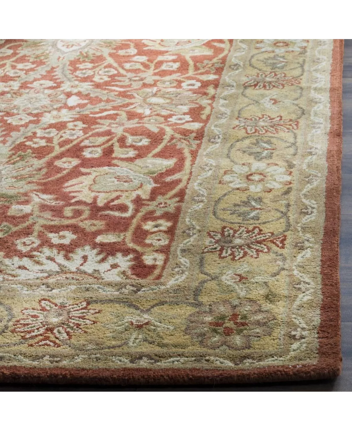 Safavieh Antiquity At249 Rust And Gold 2' X 3' Area Rug 8 Safavieh Antiquity At249 Rust And Gold 2' X 3' Area Rug - Image 6