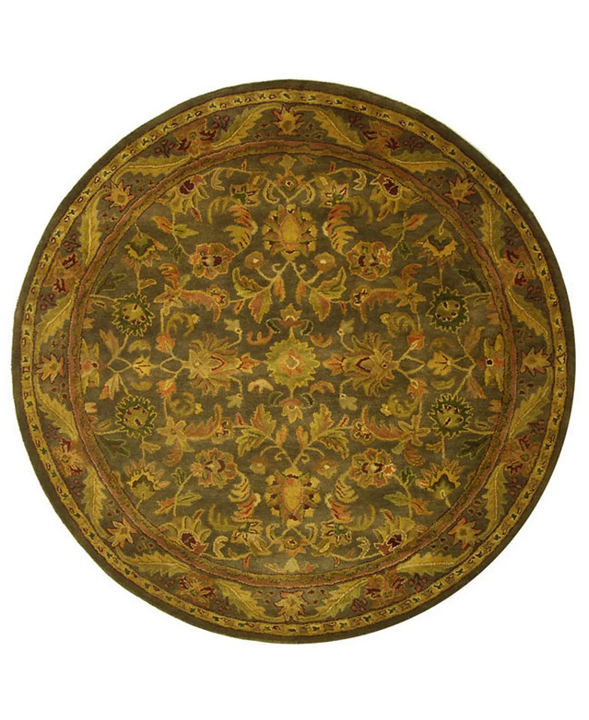 Safavieh Antiquity At52 Green And Gold 2' X 3' Area Rug 6 Safavieh Antiquity At52 Green And Gold 2' X 3' Area Rug - Image 4