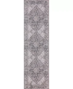D Style Tovia TOV03 Taupe 2'3 X 7'7 Runner Rug -Chic Home Store 17459526 fpx