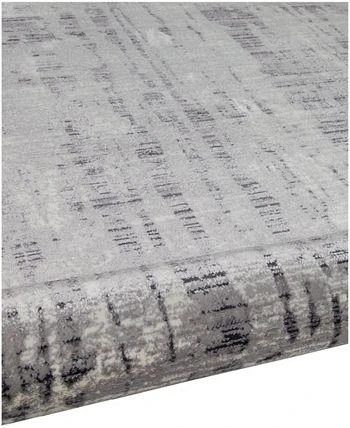 Sunbrella Modern SM-01 Gray/Onyx 4' X 6' Area Rug 5 Sunbrella Modern SM-01 Gray/Onyx 4' X 6' Area Rug - Image 3