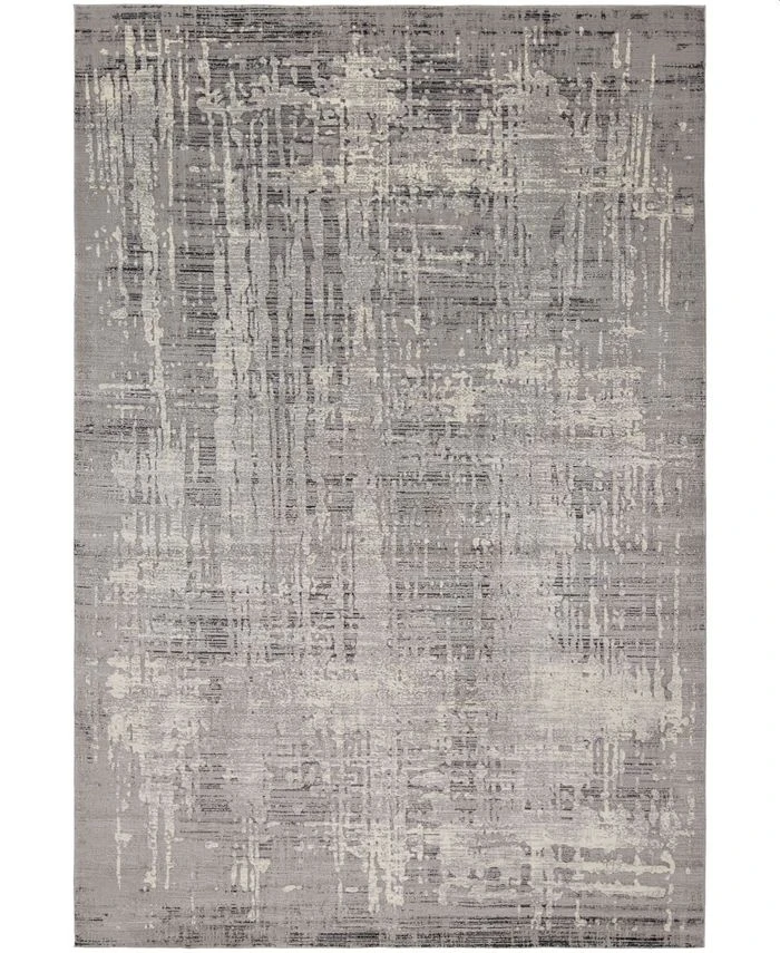 Sunbrella Modern SM-01 Gray/Onyx 4' X 6' Area Rug 3 Sunbrella Modern SM-01 Gray/Onyx 4' X 6' Area Rug