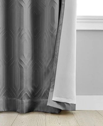 Elrene Huxley Geometric 52 X 84 Blackout Curtain Panel 4 Elrene Huxley Geometric 52 X 84 Blackout Curtain Panel - Image 2