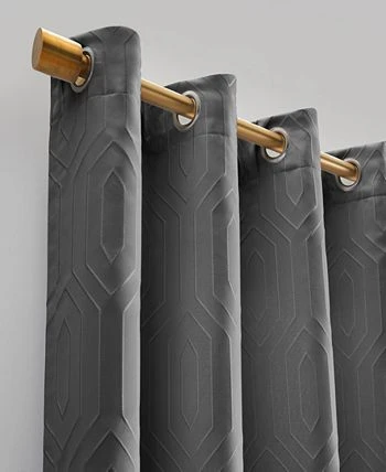 Elrene Huxley Geometric 52 X 84 Blackout Curtain Panel 5 Elrene Huxley Geometric 52 X 84 Blackout Curtain Panel - Image 3