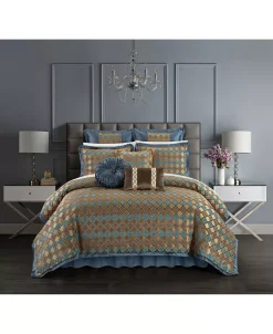 Chic Home Sue 9 Piece Comforter Set, Queen -Chic Home Store 18499501 fpx