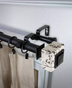 Rod Desyne Willis 1 Double Curtain Rod 66-120 -Chic Home Store 18924674 fpx