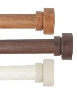 Rod Desyne Bonnet 1 Faux Wood Curtain Rod 120-170 -Chic Home Store 18934348 fpx