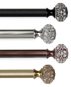 Rod Desyne Elsie 1 Curtain Rod 120-170 -Chic Home Store 18934410 fpx