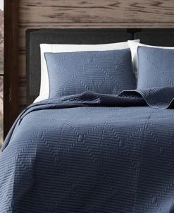 Frye Ray Pick Stitch Embroidered 3 Piece Quilt Set, Full/Queen -Chic Home Store 20547381 fpx