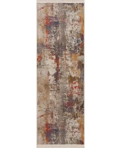 LR Home CLOSEOUT! Sierra Distressed Modern Abstract 2' X 6' Runner Area Rug