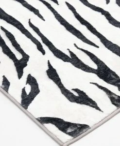 KM Home Velvet Touch Zebra 5'3 X 8'6 Area Rug -Chic Home Store 21101447 fpx