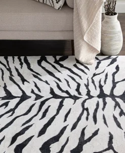 KM Home Velvet Touch Zebra 5'3 X 8'6 Area Rug -Chic Home Store 21101460 fpx