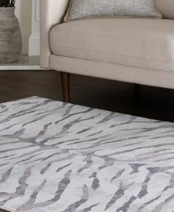 KM Home Velvet Touch Zebra 5'3 X 8'6 Area Rug -Chic Home Store 21101486 fpx