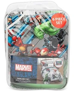Disney Avengers Comic Punch 6-Pc. Twin Comforter Set -Chic Home Store 21178870 fpx