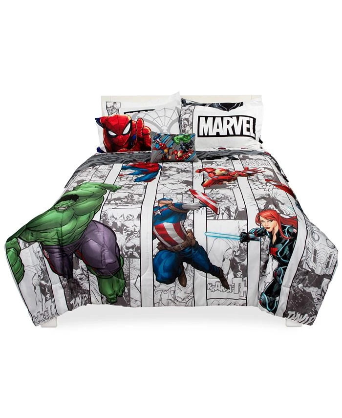 Disney Avengers Comic Punch 8-Pc. Full Comforter Set 3 Disney Avengers Comic Punch 8-Pc. Full Comforter Set