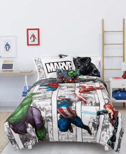Disney Avengers Comic Punch 6-Pc. Twin Comforter Set -Chic Home Store 21322423 fpx