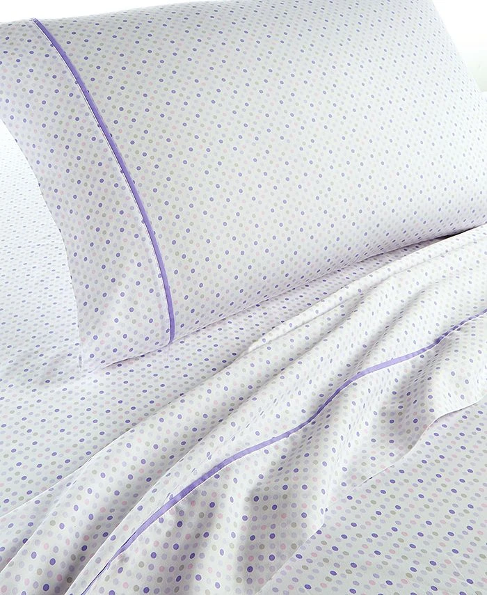 Charter Club Kids Multi Dots 3-Pc. Cotton Sheet Set, Twin, Created For Macy's 4 Charter Club Kids Multi Dots 3-Pc. Cotton Sheet Set, Twin, Created For Macy's - Image 2