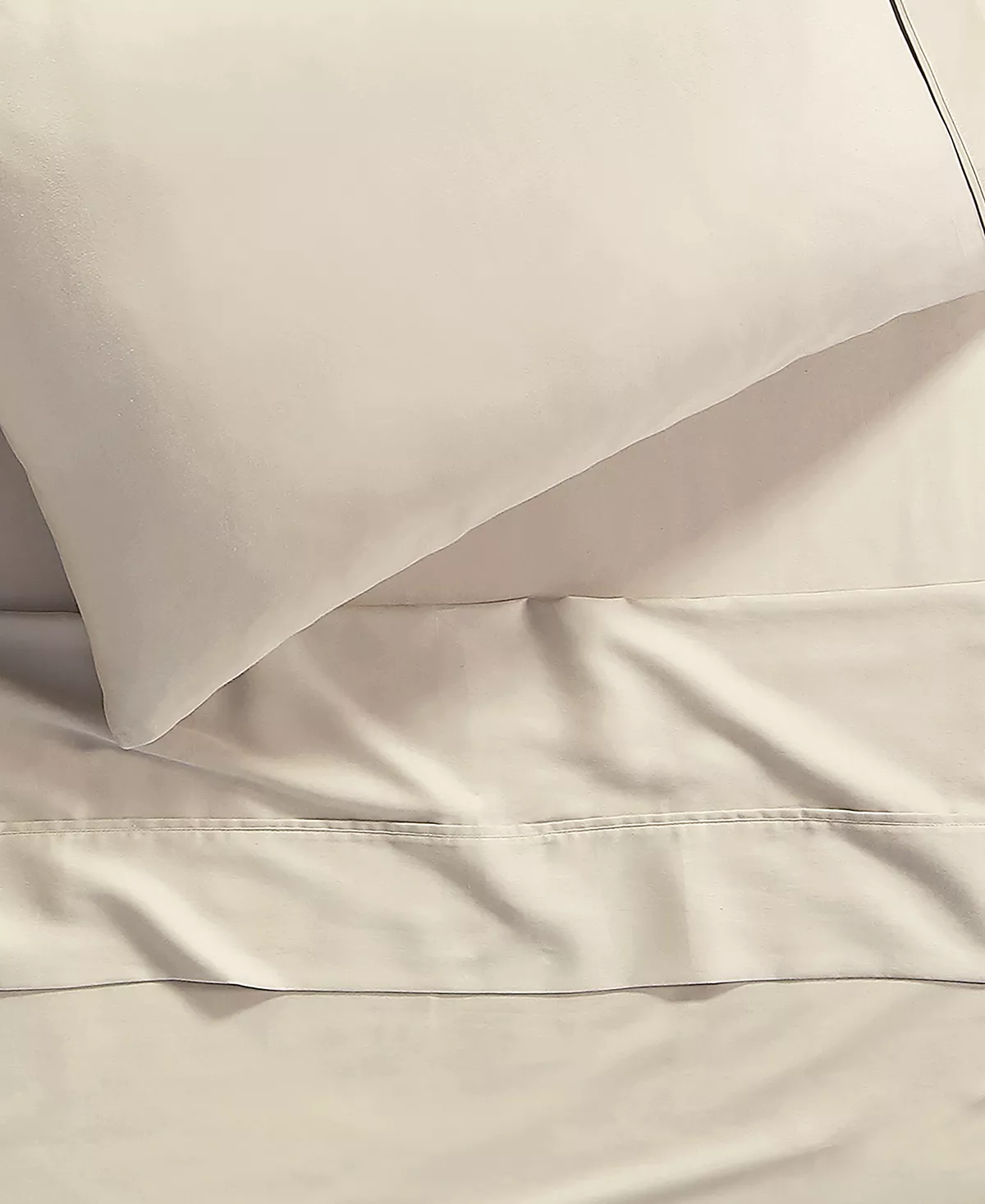 Anne Klein Reverie Cotton Under 200-Thread Count 3 Piece Twin Solid Sheet Set 5 Anne Klein Reverie Cotton Under 200-Thread Count 3 Piece Twin Solid Sheet Set - Image 3