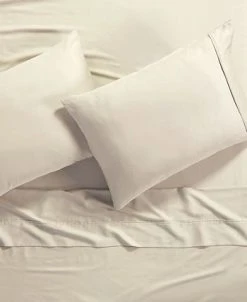 Anne Klein Reverie Cotton Under 200-Thread Count 4 Piece California King Solid Sheet Set -Chic Home Store 21771478 fpx