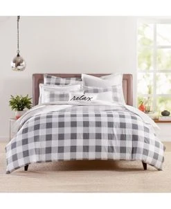 Charter Club Gingham Colorblock 3-Pc. Comforter Set, Full/Queen, Created For Macy's -Chic Home Store 22017864 fpx 1