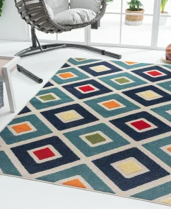 LR Home CLOSEOUT! Lanai LNI81816 5' X 8' Area Rug -Chic Home Store 22082332 fpx