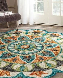 LR Home Adiance RDC54085 4' X 4' Round Area Rug -Chic Home Store 22083189 fpx