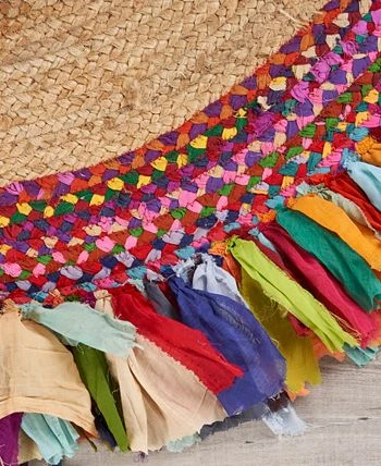 LR Home Posh PSH03327 5'6 X 5'6 Round Area Rug 4 LR Home Posh PSH03327 5'6 X 5'6 Round Area Rug - Image 2