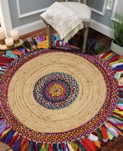 LR Home Posh PSH03327 5'6 X 5'6 Round Area Rug 10 LR Home Posh PSH03327 5'6 X 5'6 Round Area Rug -Chic Home Store 22083305 fpx