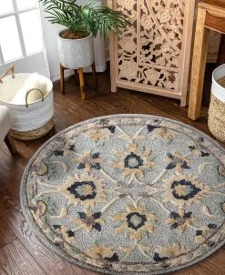 LR Home Arabella ABA21710 3' X 3' Round Area Rug -Chic Home Store 22101591 fpx