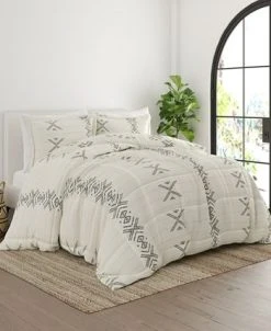 Ienjoy Home Collection Premium Urban Stitch Patterned Comforter Set, Full/Queen -Chic Home Store 22226769 fpx