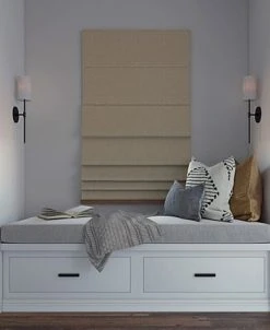 Sun Zero Pryer Textured 100% Blackout Cordless Roman Shade, 64 X 27 -Chic Home Store 22264237 fpx