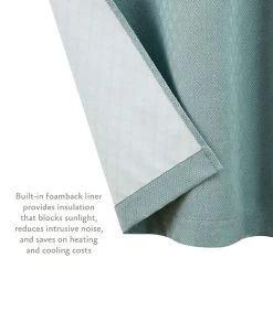 Jessica Simpson Faye Textured Blackout Grommet Window Curtain Panel Pair With Tiebacks, 38 X 84 -Chic Home Store 22402222 fpx