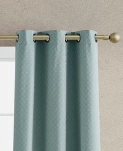 Jessica Simpson Faye Textured Blackout Grommet Window Curtain Panel Pair With Tiebacks, 38 X 96 -Chic Home Store 22402240 fpx