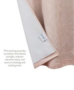 Jessica Simpson Groovy Paisley Textured Blackout Grommet Window Curtain Panel Pair With Tiebacks, 38 X 84 -Chic Home Store 22402382 fpx