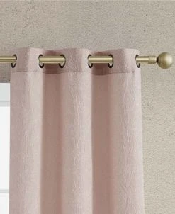 Jessica Simpson Groovy Paisley Textured Blackout Grommet Window Curtain Panel Pair With Tiebacks, 38 X 96 -Chic Home Store 22402397 fpx