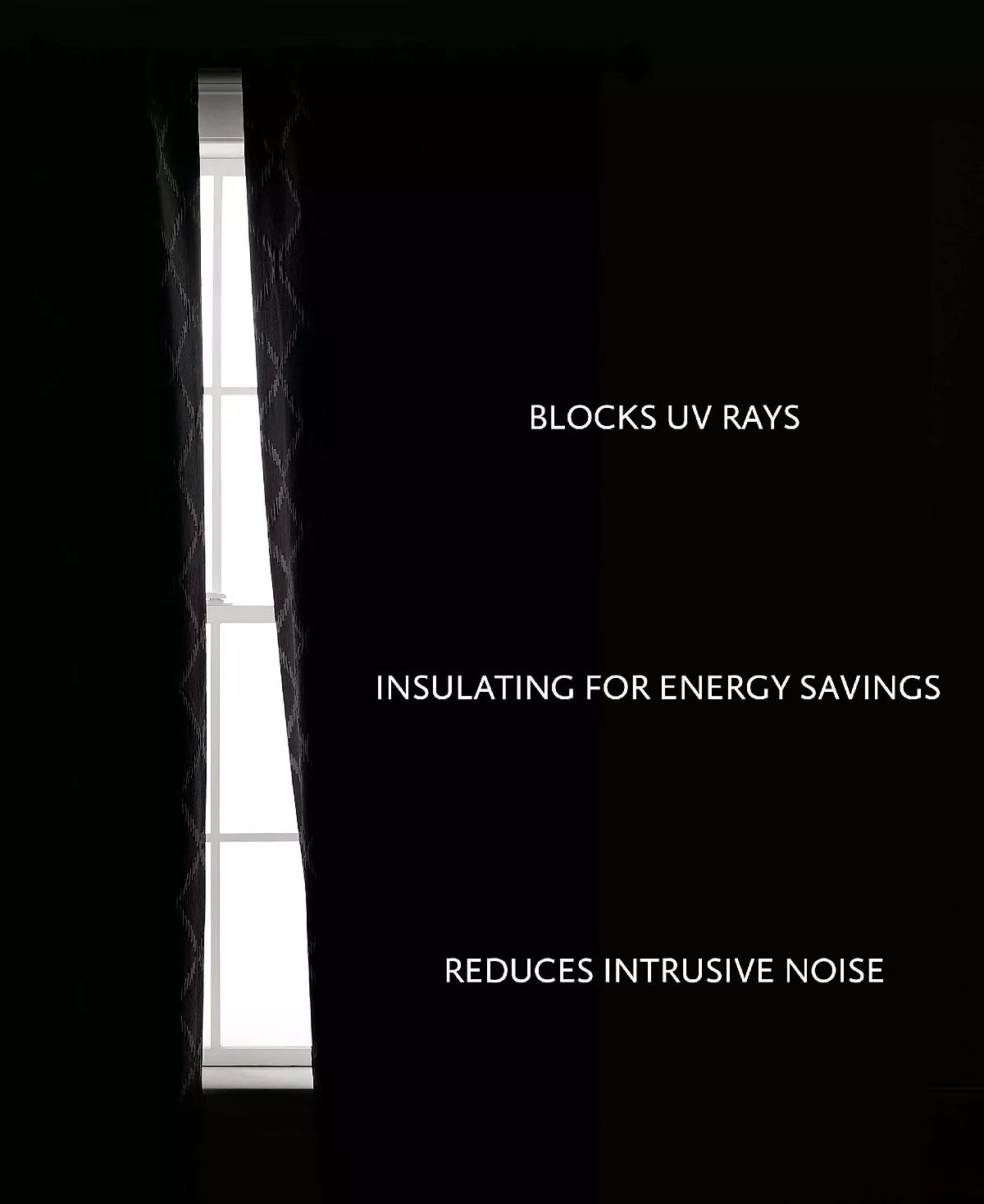 Jessica Simpson Lynee Textured Diamond Patterned Blackout Back-Tab Window Curtain Panel Pair With Tiebacks, 52 X 84 13 Jessica Simpson Lynee Textured Diamond Patterned Blackout Back-Tab Window Curtain Panel Pair With Tiebacks, 52 X 84 - Image 11