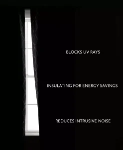 Jessica Simpson Lynee Textured Diamond Patterned Blackout Back-Tab Window Curtain Panel Pair With Tiebacks, 52 X 96 -Chic Home Store 22402488 fpx