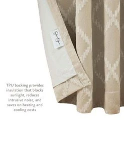 Jessica Simpson Lynee Textured Diamond Patterned Blackout Back-Tab Window Curtain Panel Pair With Tiebacks, 52 X 84 15 Jessica Simpson Lynee Textured Diamond Patterned Blackout Back-Tab Window Curtain Panel Pair With Tiebacks, 52 X 84 -Chic Home Store 22402497 fpx