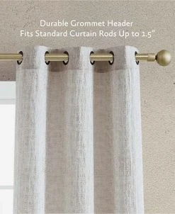 Jessica Simpson Tallulah Textured Blackout Grommet Window Curtain Panel Pair With Tiebacks, 38 X 84 -Chic Home Store 22402565 fpx